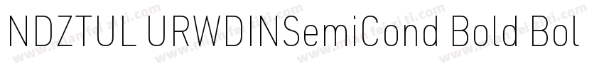 NDZTUL URWDINSemiCond Bold Bold字体转换